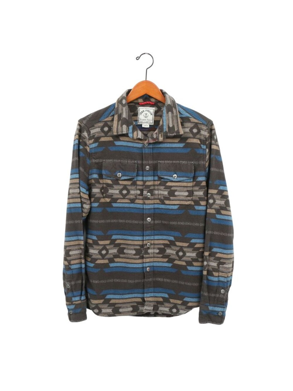 Iron and Resin Obispo Flannel Shirt in Southwestern Aztec Print M